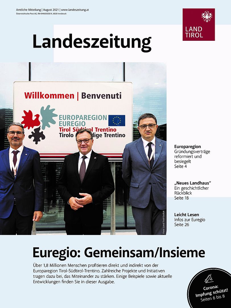 Cover der aktuellen Ausgabe der Landeszeitung (August 2021)