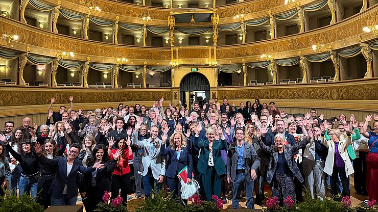 Euregio/Armin Gluderer Großer Andrang im Teatro Sociale in Trient anlässlich des Euregio-Museumstages 2026 zum Thema "Kultur und Lebensqualität"