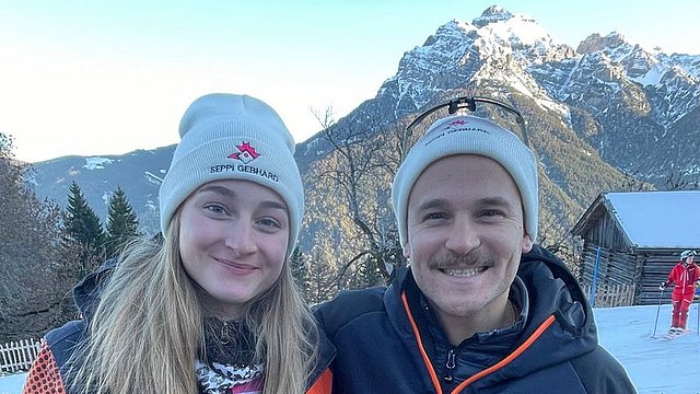 © FISI Alto Adige Le prestazioni migliori sono state offerte da Carmen Gschliesser, qui con l'allenatore Luca Varoli.