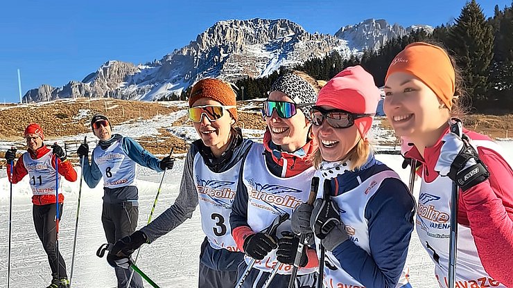 © Scuola professionale Laimburg Grande divertimento anche alla gara di sci di fondo al Passo Lavazè.