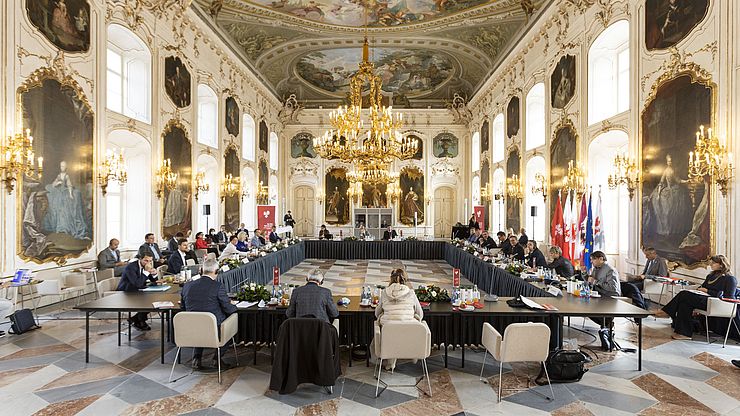 Vollversammlung im Riesensaal in der Innsbrucker Hofburg.