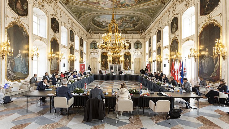 Vollversammlung im Riesensaal in der Innsbrucker Hofburg.