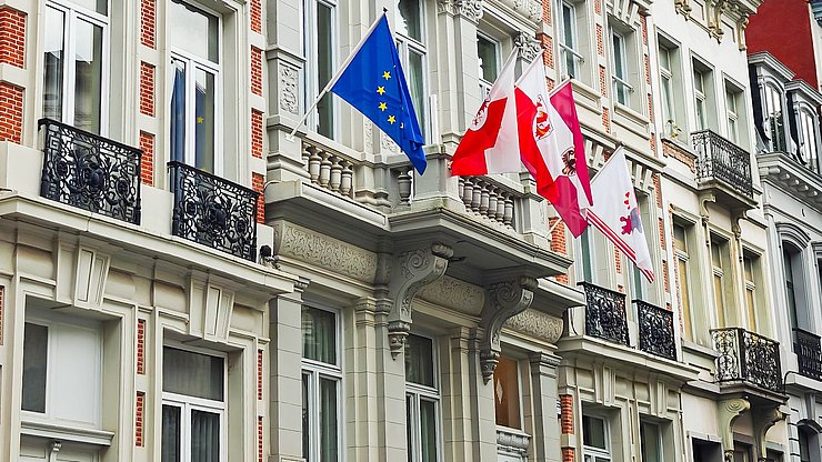 L'attuale sede della rappresentanza comune dell'Euregio a Bruxelles. 