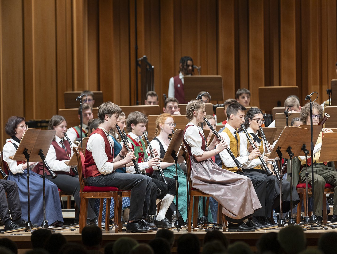 Orchestra giovanile di fiati dell'Euregio 2024 a Dobbiaco
