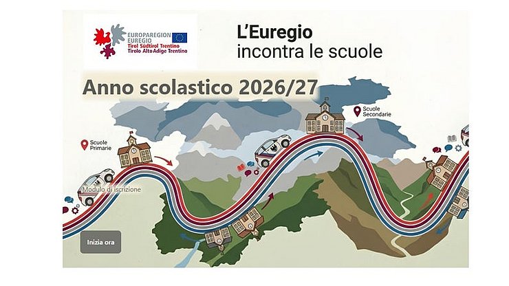 © Euregio Im Trentino kommt die Euregio direkt ins Klassenzimmer: Ansuchen um "Euregio incontra le scuole" (Euregio trifft Schule) sind vom 14. September bis 15. Oktober möglich.