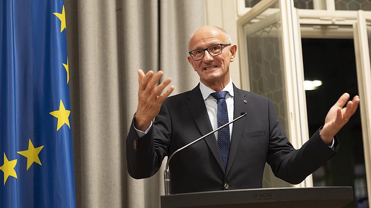 © Land Tirol/Sedlak Euregio-Präsident, Tirols Landeshauptmann Anton Mattle: "Das Interesse an der Euregio Tirol-Südtirol-Trentino und ihrer landschaftlichen, kulturellen und gesellschaftlichen Vielfalt ist ungebrochen."