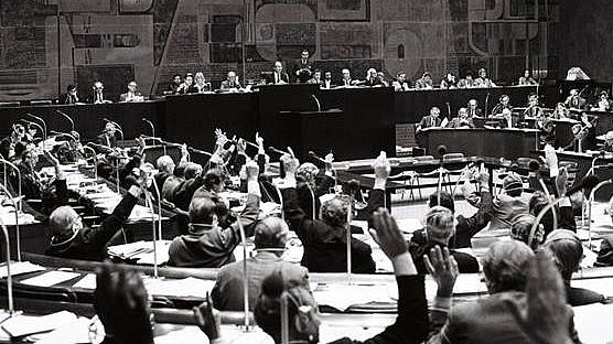 Sala plenaria a Strasburgo