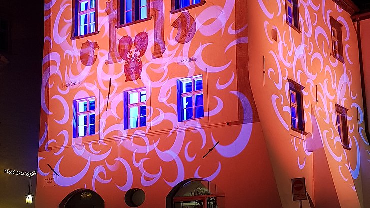 Euregio-Sitz Bozen - Waaghaus by night