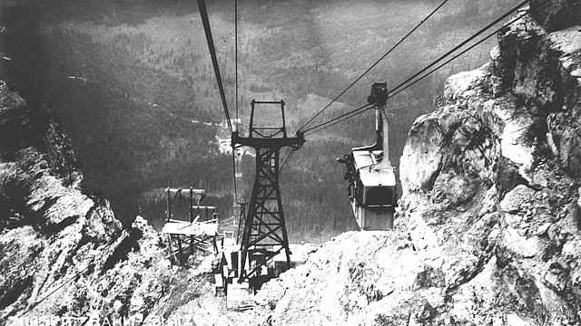 Eröffnungsfahrt der Zugspitzbahn am 14. Juni 1926