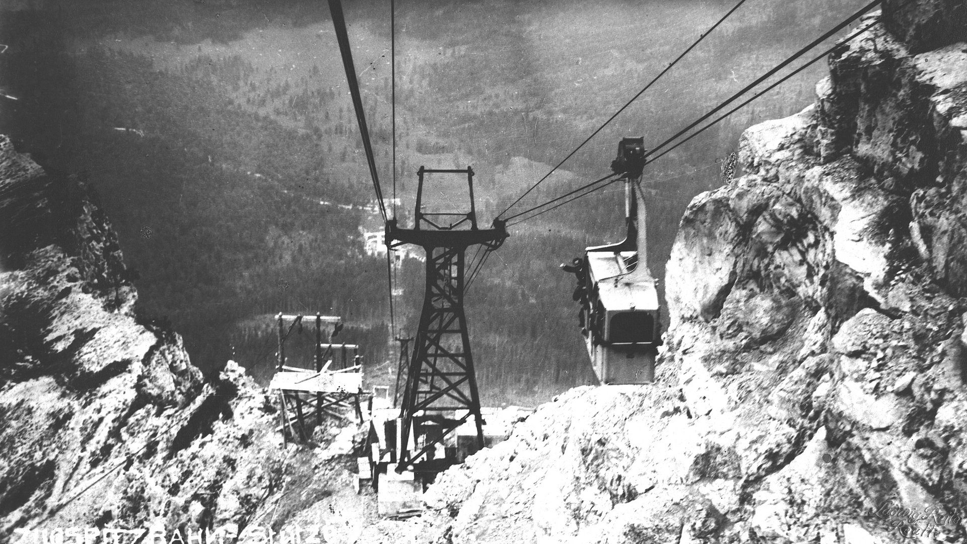 Eröffnungsfahrt der Zugspitzbahn am 14. Juni 1926