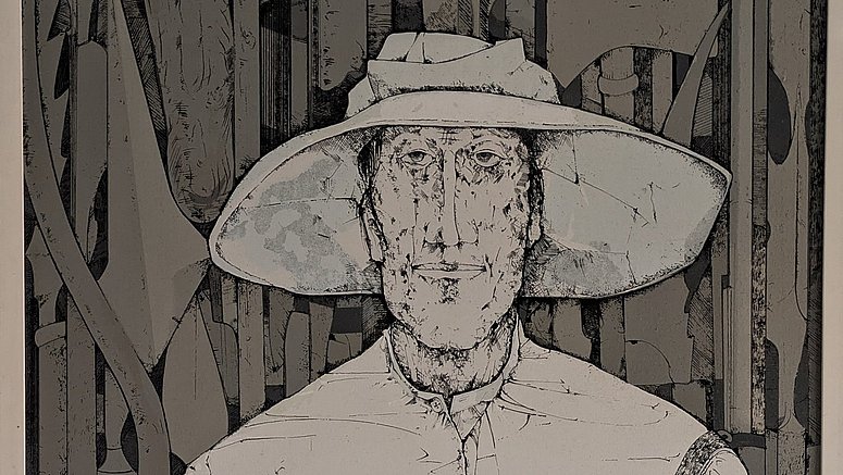 Karl Plattner - Litografia Michael Gaismair 1975