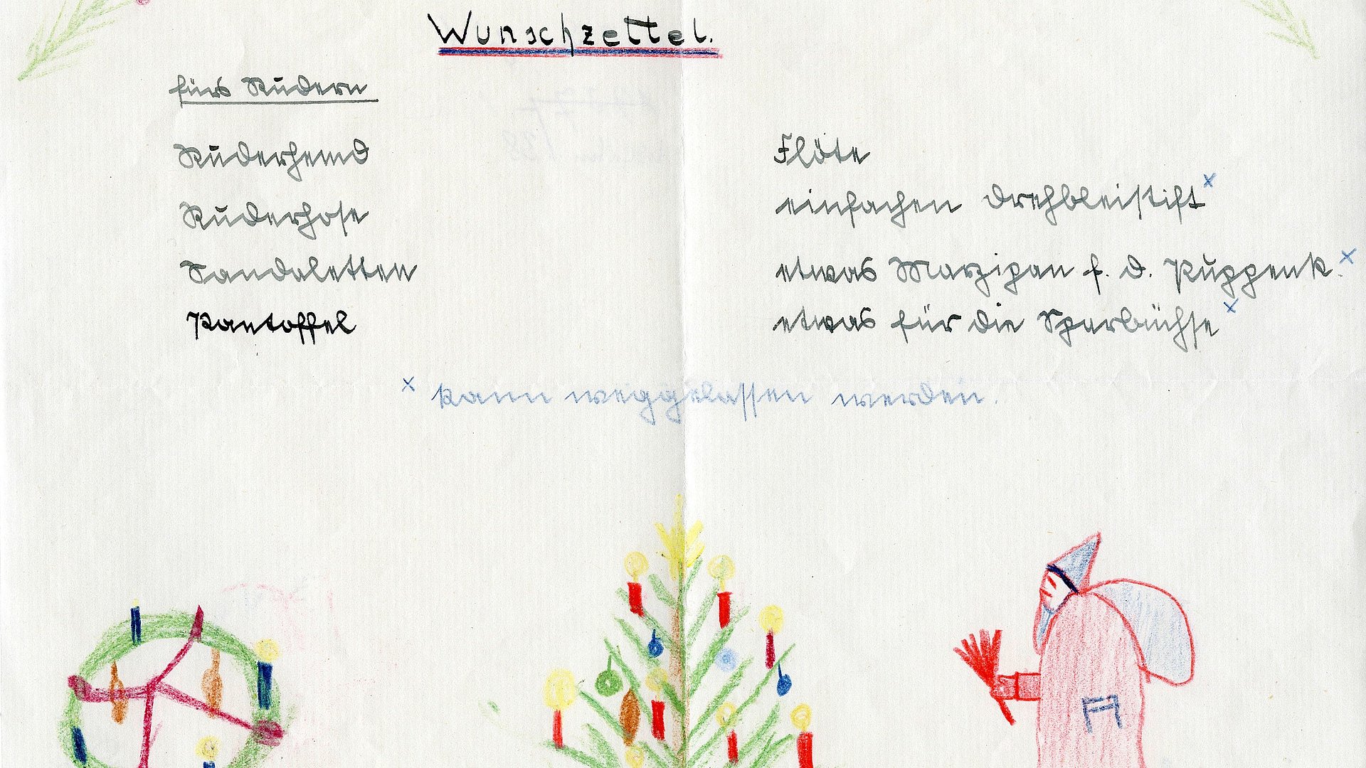 Lista dei desideri del 1938