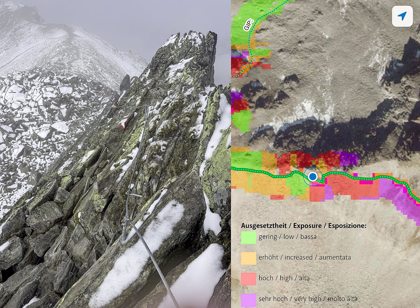 © Christoph Kovacs Interreg-Projekt DIGIWAY - Geodaten für Sicherheit am Berg