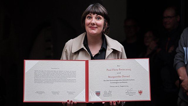 © LPA/Bürgergenossenschaft Obervinschgau/Marco Telfser Die Paul-Flora-Preisträgerin 2025 Margarethe Drexel.