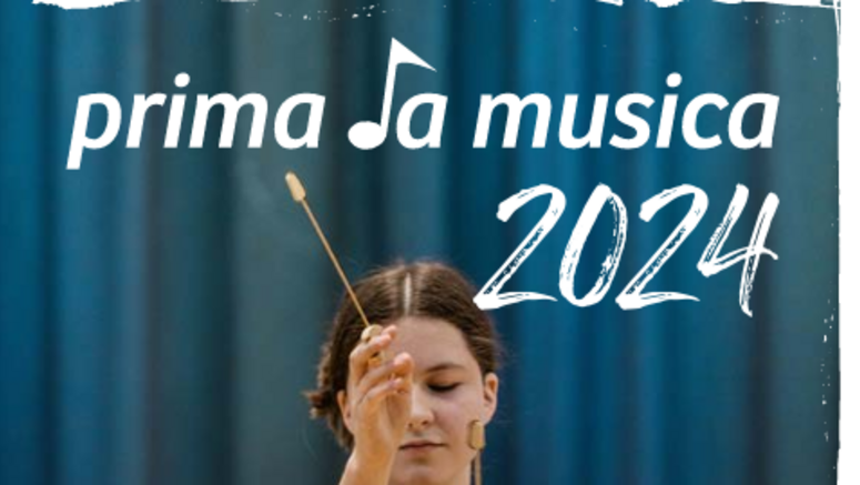 Plakat zum Wettbewerb "prima la musica 2024"