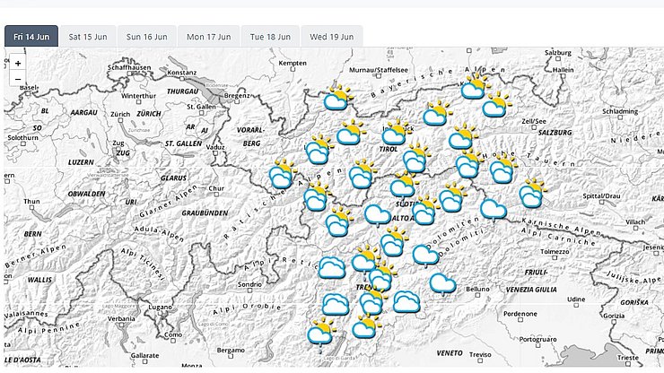 Euregio-Wetterbericht - meteo.report
