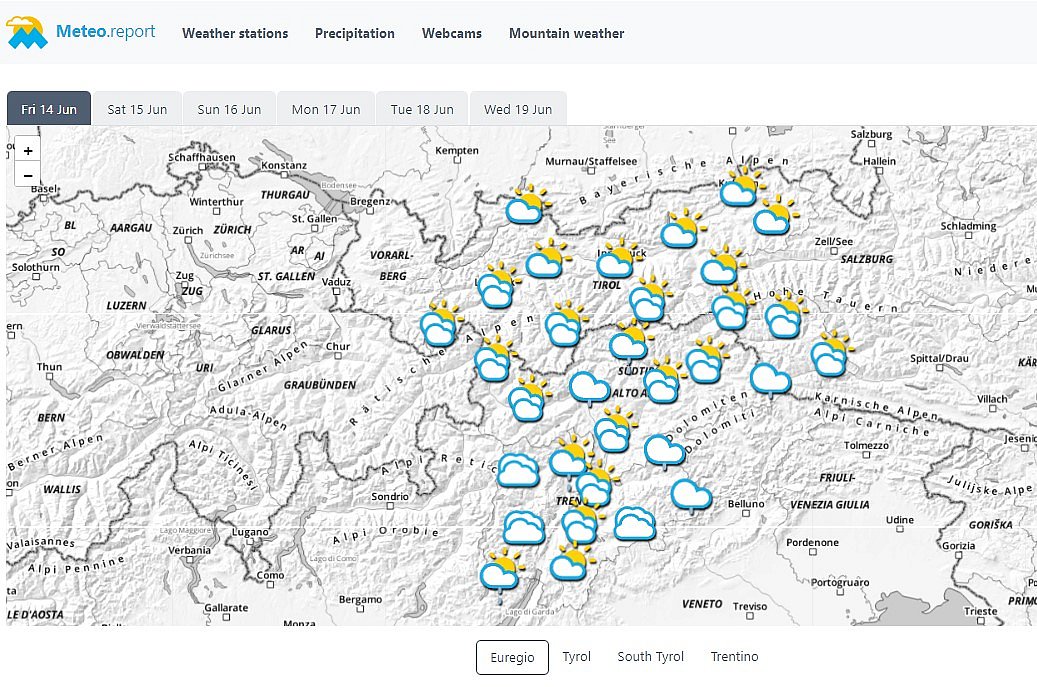 © Euregio Euregio-Wetterbericht - meteo.report
