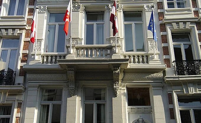 Außenansicht des Euregio-Büros in Brüssel