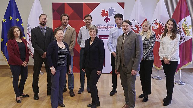 Team of the Representation of the European Region Tyrol - South Tyrol - Trentino in Brussels