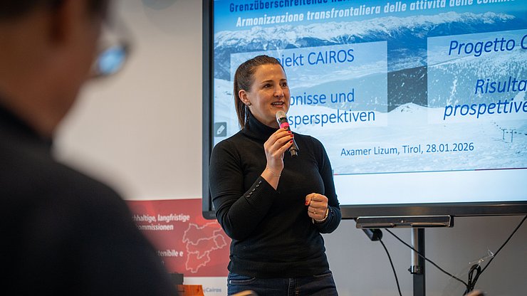 LRin Mair: "Lawinen kennen keine Grenzen – deshalb braucht Sicherheit gemeinsame, grenzüberschreitende Lösungen. Cairos zeigt, wie grenzüberschreitende Kooperation konkret Leben schützen kann.“