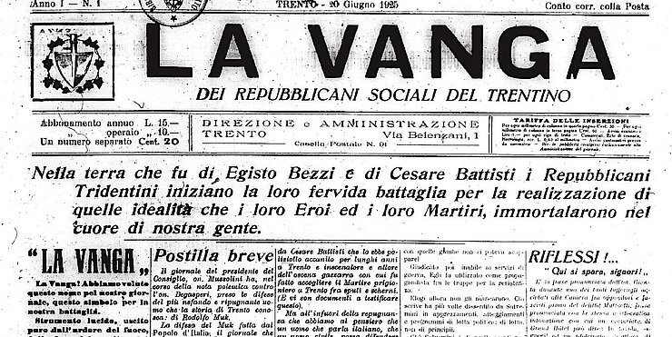 © La Vanga vom 20. Juni 1925