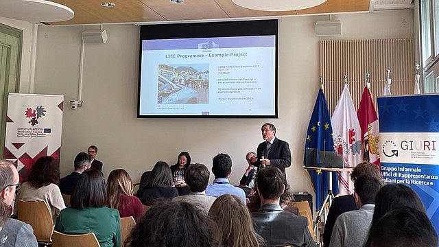 © Euregio Foto della sala eventi di Bruxelles