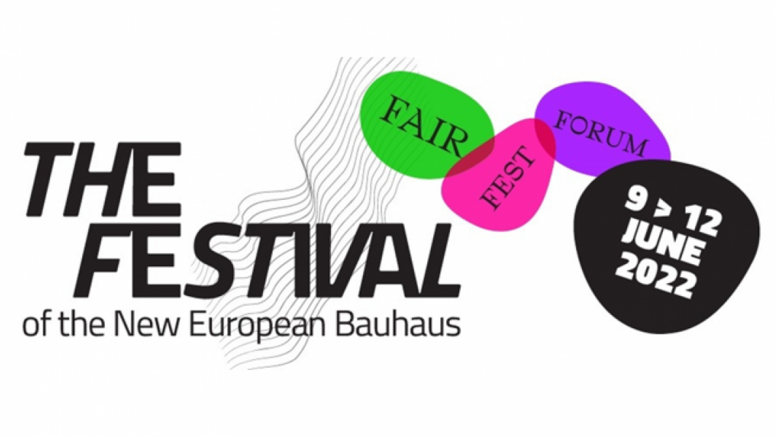 Logo des New European Bauhaus Festivals - 9/12 Juni 2022