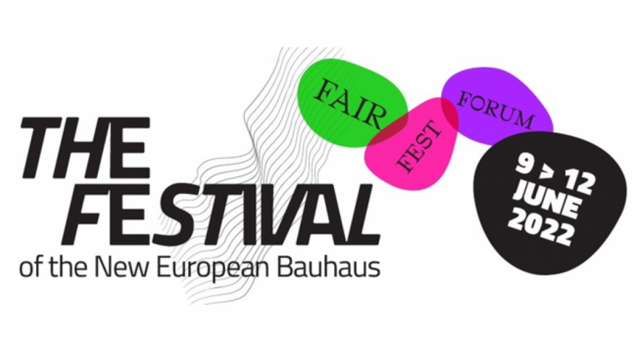 © Europäische Kommission Logo des New European Bauhaus Festivals - 9/12 Juni 2022