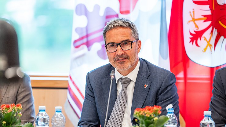 © © Land Tirol/Fitsch LH Arno Kompatscher nahm für Südtirol an der Sitzung des Euregio-Vorstands teil.