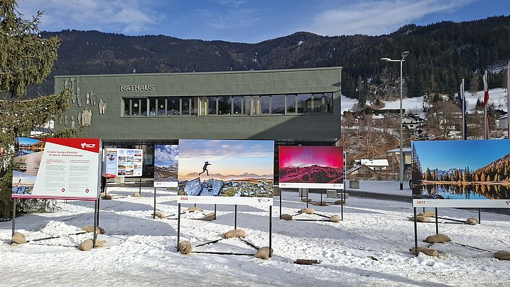 La Mostra itinerante dell'Euregio nel comune di Steinach am Brenner.