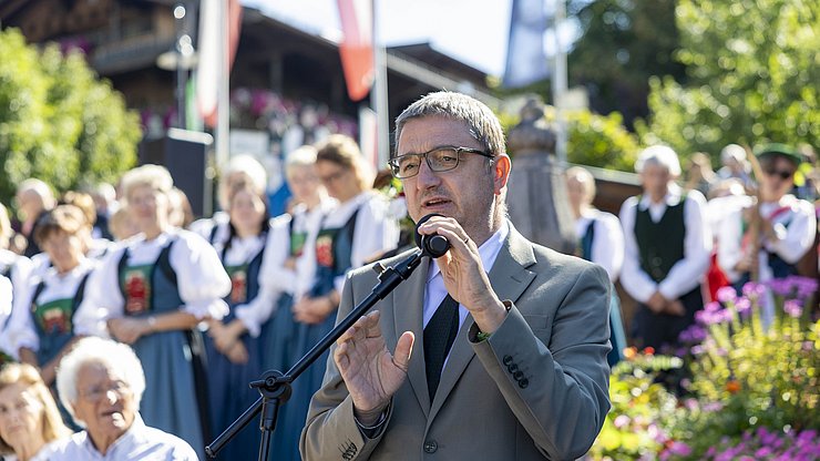 © Land Tirol/Sedlak Landeshauptmann Maurizio Fugatti (Trentino): "Die Euregio ist ein Modell und Ideal des Zusammenlebens und der Freundschaft zwischen den Völkern - nicht nur für uns selbst, sondern für ganz Europa.".