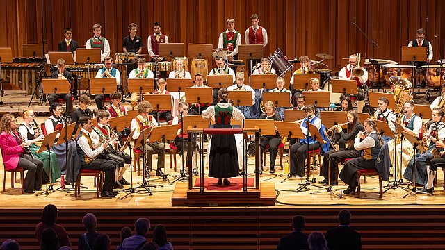© Max Verdoes Das Euregio-Kulturzentrum Gustav Mahler in Toblach ist der traditionelle Südtiroler Aufführungsort für das Abschlusskonzert des Euregio-Jugendblasorchesters.
