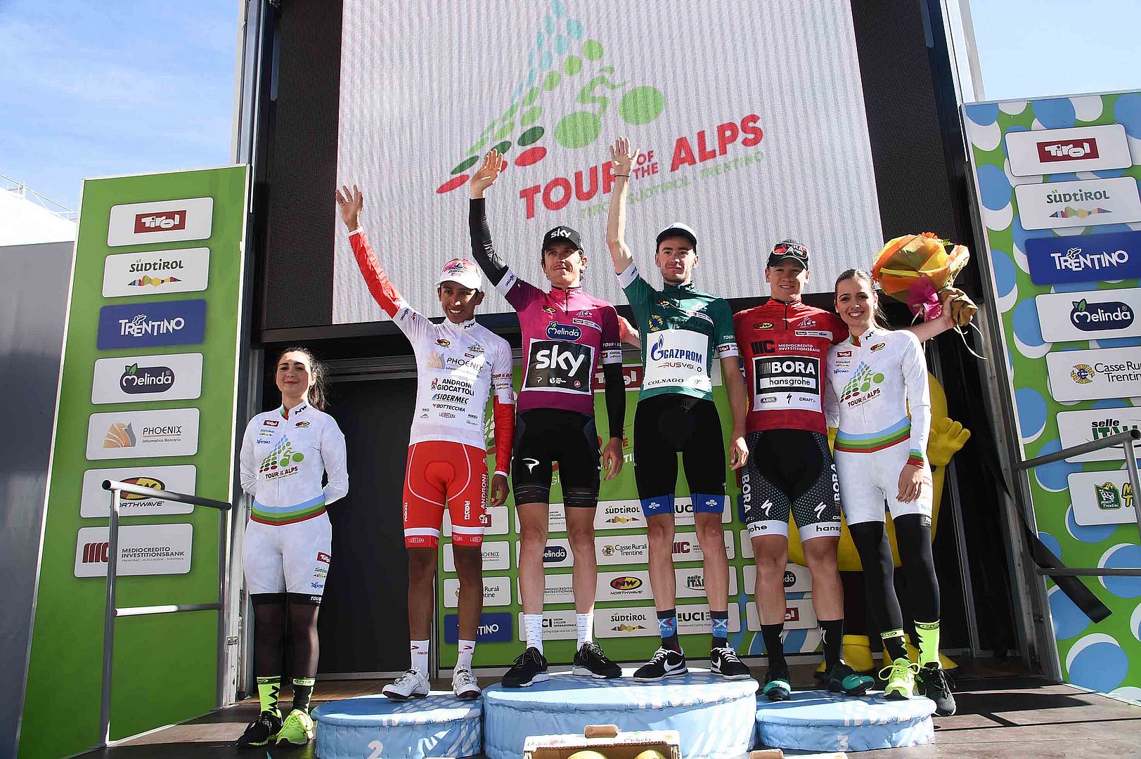 La prima edizione del Tour of the Alps dell’Euregio - TotA dal 17 al 21 aprile 2017.
