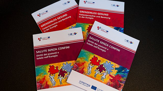 © LPA/Brucculeri Die Broschüre „Grenzenlos gesund“ wurde am Euregio-Sitz im Bozner Waaghaus vorgestellt.