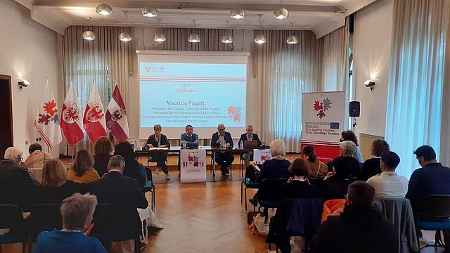 © Ufficio Stampa Trentino L'incontro ad Arco per il primo Consiglio delle cittadine e dei cittadini dell'Euregio.