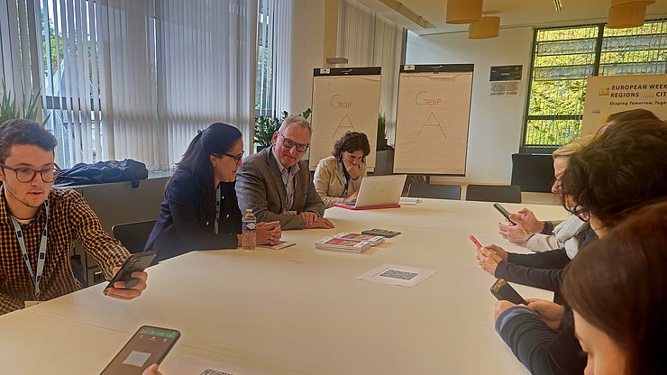Birger Rudisch und Veronika Meyer haben einen Workshop mit den Teilnehmer:innen an der ERWC geführt.