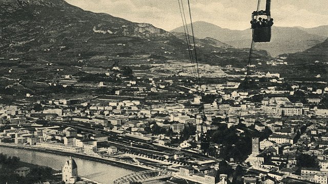 Vor 100 Jahren ist die Seilbahn Trient-Sardagna eröffnet worden