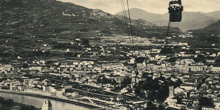 © Österreichische Nationalbibliothek/AKON http://data.onb.ac.at/AKON/AK123_524 100 anni fa, è stata inaugurata la funivia Trento-Sardagna