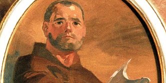 Der Hl. Engelbert Kolland auf einem Altarbild in der Kapelle seines Geburtsortes Ramsau
