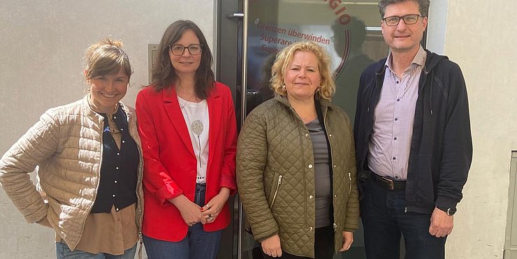 © Euregio Projektpartner des Tandems "Crazy Bike" im Waaghaus in Bozen