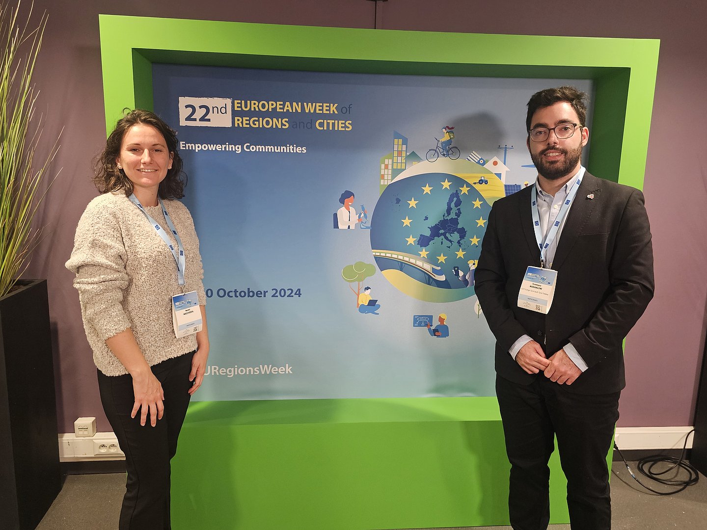 Noemi Mascherpa und Tommaso Marangoni in Brüssel