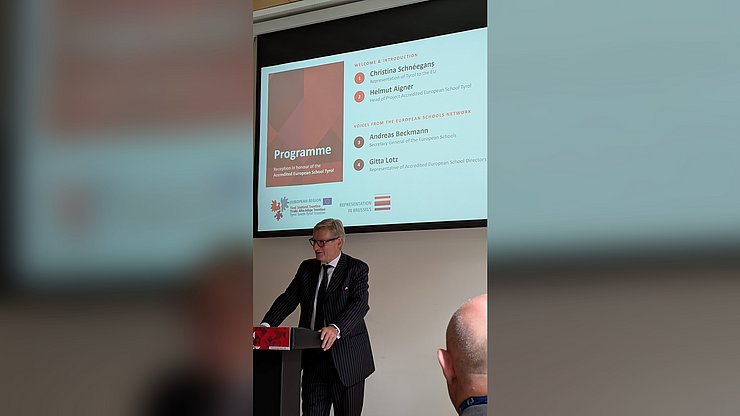 © Euregio Andreas Beckmann, Secretary General of the European Schools