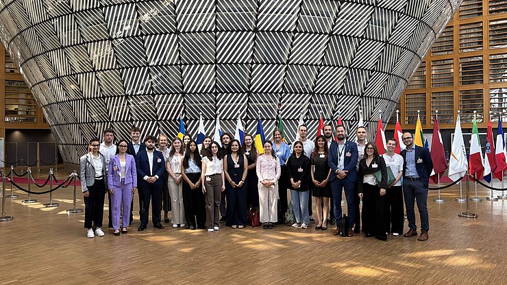 Nel corso della serie di visite alle istituzioni dell’UE era in programma anche un incontro presso la sede del Consiglio europeo.