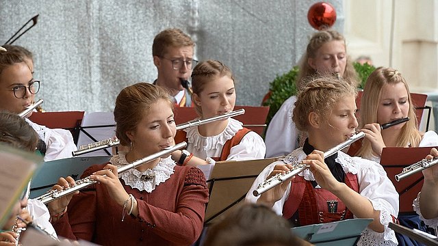 © Wolfgang Alberty Giovani musicisti dell'orchestra giovanili di fiati dell'Euregio nel 2019