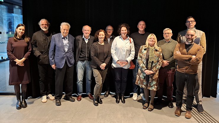 Im Bild die Mitglieder der Steuerungsgruppe zum Euregio-Baukulturpreis 2025