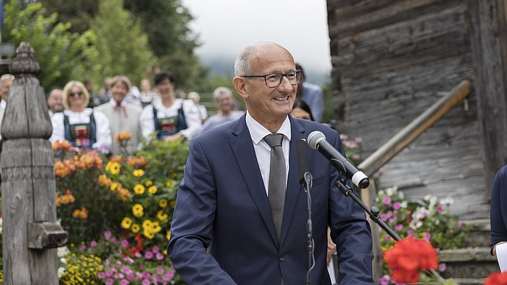 LH Anton Mattle beim Tiroltag am European Forum Alpbach am 18. August 2024