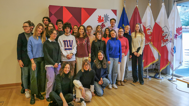 Studenti della Facoltà di Comunicazione di Bressanone a Bruxelles