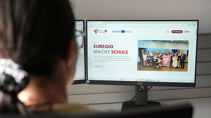 © Land Tirol/Trenker Website "Euregio macht Schule": Gibt Auskunft über den Wettbewerb und wird zu Plattform für alle Euregio-Schulangebote ausgebaut.