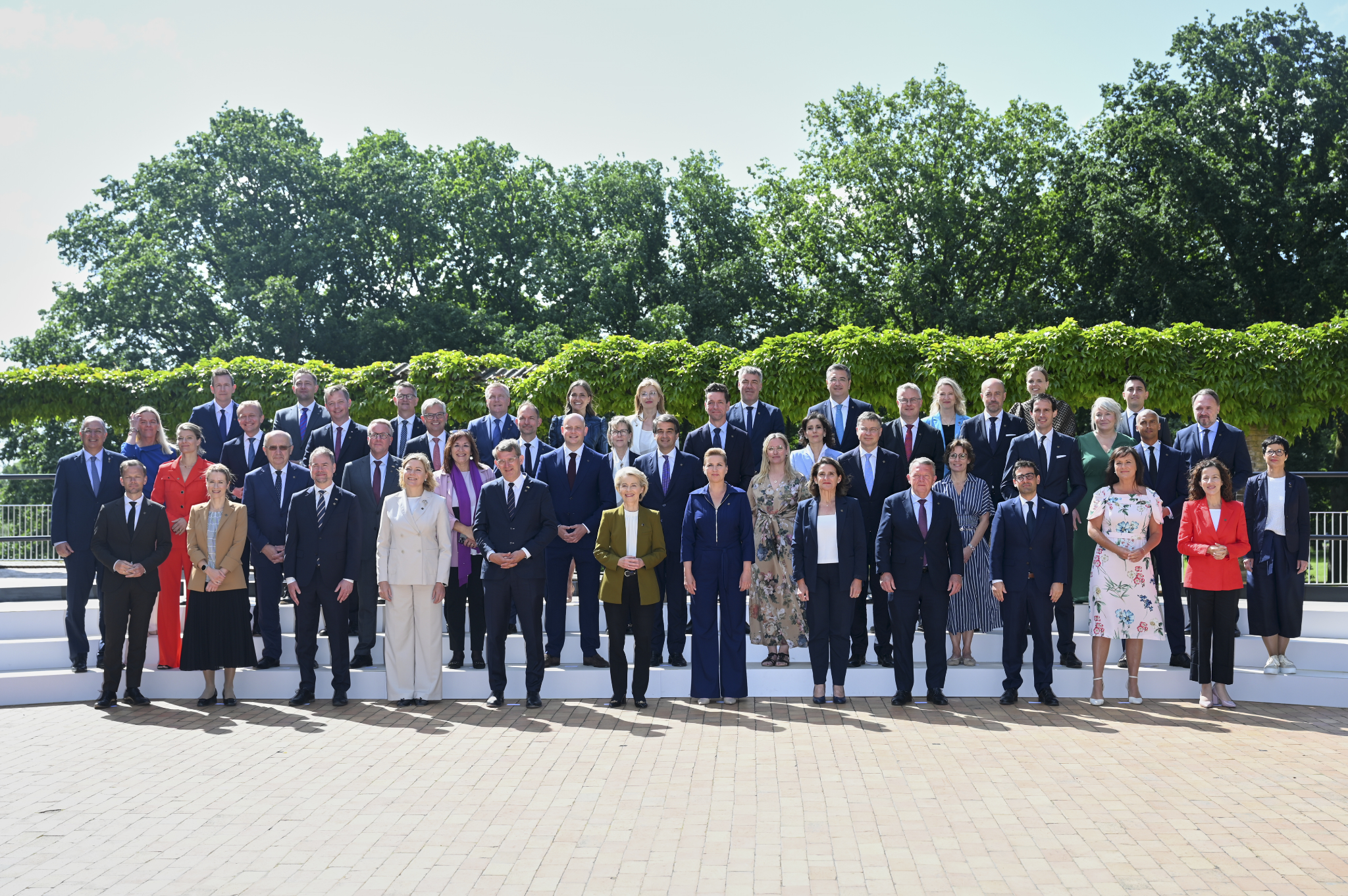 © Dati Bendo/Europäische Union Die Staats- und Regierungschefs der EU posieren für das übliche Foto während der Eröffnungssitzung der dänischen EU-Ratspräsidentschaft