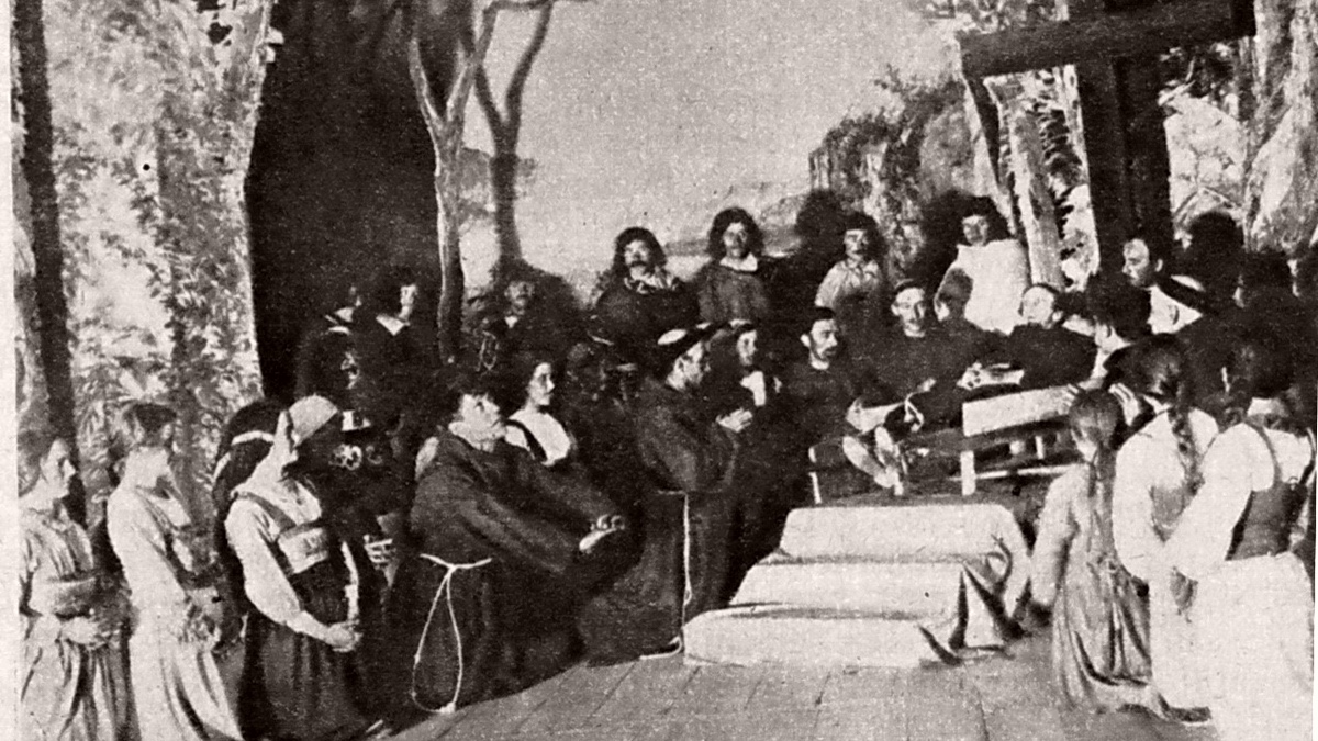 Im Jahr 1926 führten die Erler anstelle der traditionellen Passionsspiele im Gedenken an den 700. Todestages des Hl. Franziskus ein Franziskus-Spiel auf 